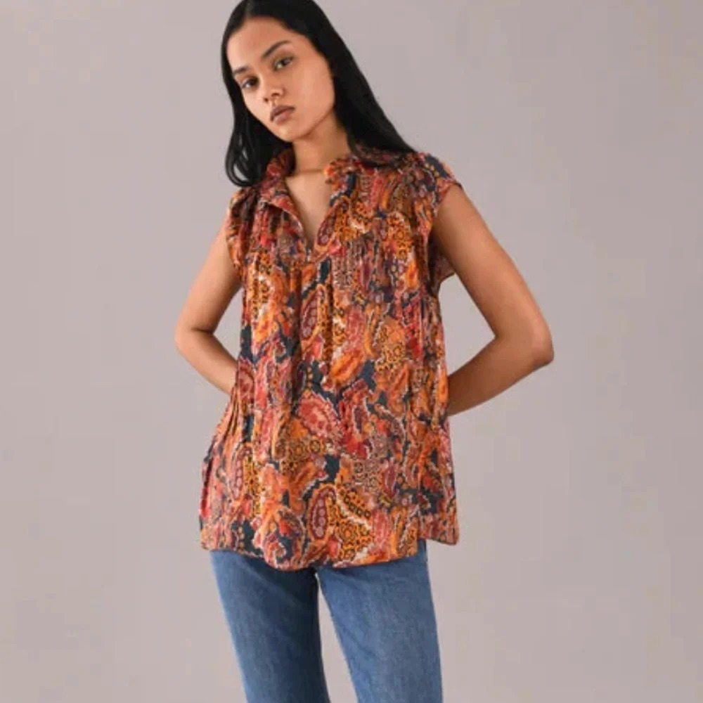 Chufy X Patagonia Ciji Top in Andino Brown Size XS